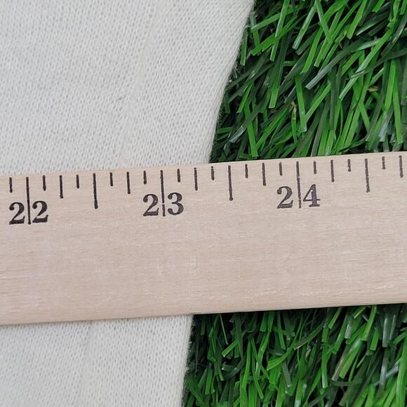 Vintage 90s MOD Sweatshirt Womens XL 23x23 Boxy White Gray - Picture 10 of 10